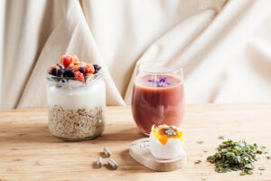 Melkefri smoothie med egg og kraft